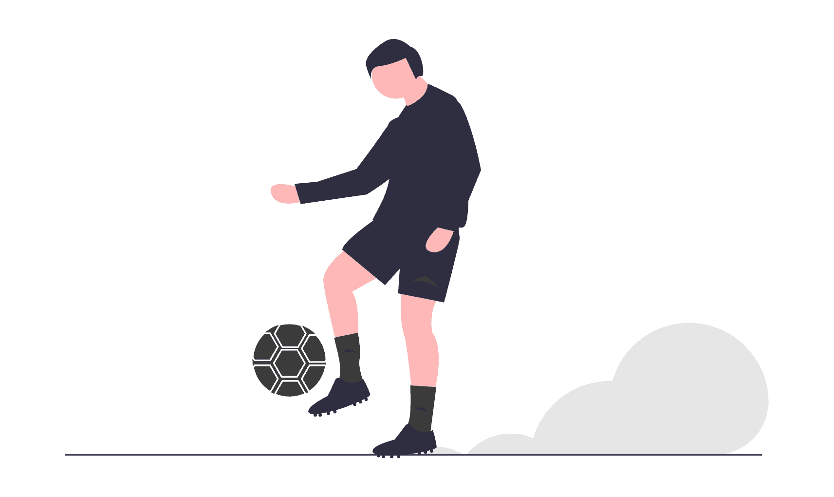 ジュニアサッカーのイメージイラスト